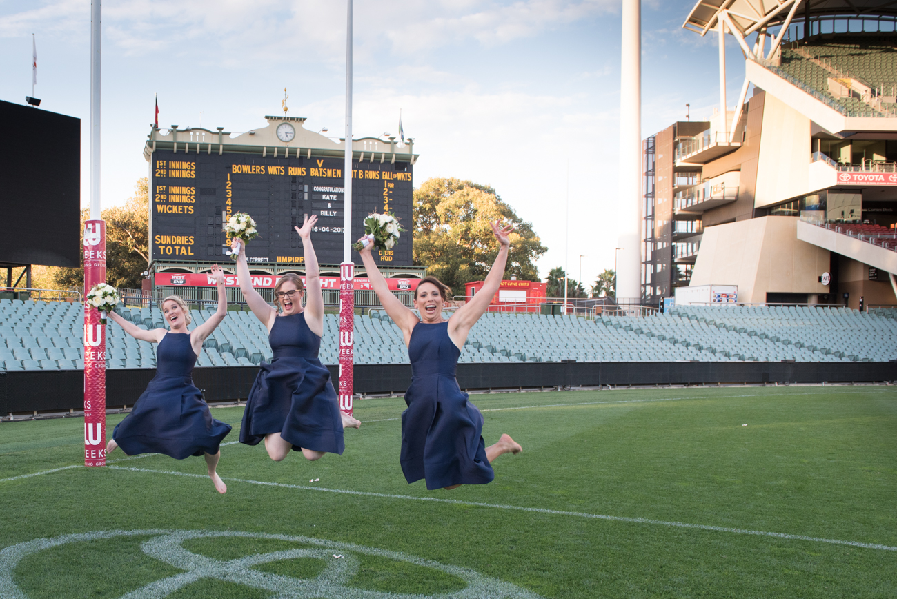 Bridal party at the Adelaide Cricket Oval
